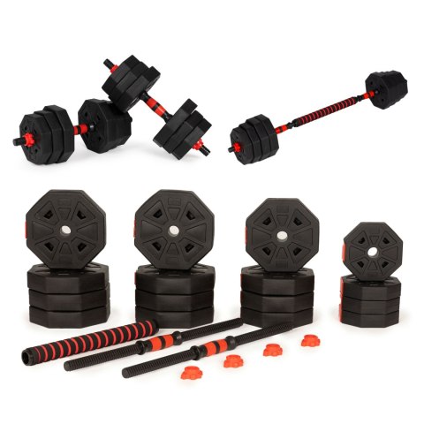 Hantle regulowane 2 x 20kg sztanga zestaw 40kg gryf Hantle regulowane 2 x 20kg sztanga zestaw 40kg gryf