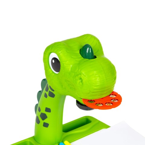 PROJEKTOR TABLICA DO RYSOWANIA DINOZAUR 12 FLAMASTRÓW 24 WZORY