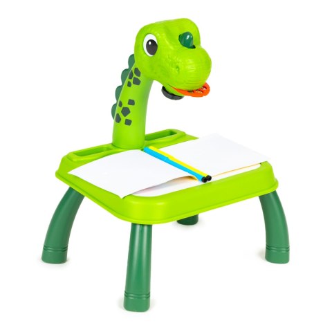 PROJEKTOR TABLICA DO RYSOWANIA DINOZAUR 12 FLAMASTRÓW 24 WZORY