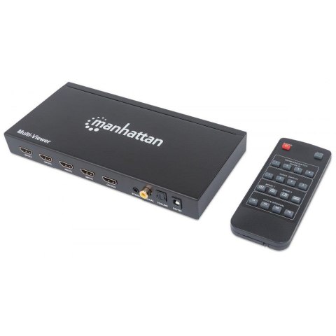 Przełącznik Manhattan 207881 HDMI 4x1 Multi-Viewer PIP 1080p 60Hz Seamless Przełącznik Manhattan 207881 HDMI 4x1 Multi-Viewer PIP 1080p 60Hz Seamless