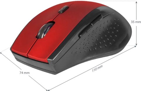 MYSZ DEFENDER ACCURA MM-365 RF CZERWONA OPTICAL 1600DPI 6P MYSZ DEFENDER ACCURA MM-365 RF CZERWONA OPTICAL 1600DPI 6P