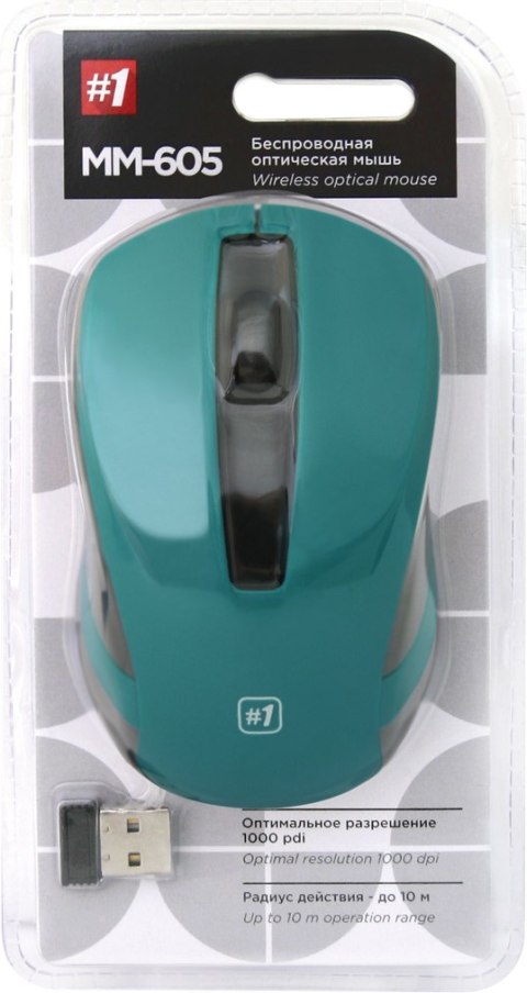 MYSZ DEFENDER MM-605 RF TURKUSOWA OPTICAL 1200dpi 3P MYSZ DEFENDER MM-605 RF TURKUSOWA OPTICAL 1200dpi 3P