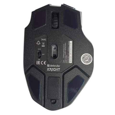 Mysz bezprzewodowa Defender KNIGHT GM-885 optyczna 3200dpi czarna RGB AKUMULATOR 7 przycisków Gaming bezklikowa silent Mysz bezprzewodowa Defender KNIGHT GM-885 optyczna 3200dpi czarna RGB AKUMULATOR 7 przycisków Gaming bezklikowa silent