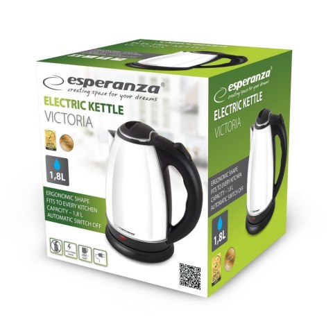 ESPERANZA CZAJNIK ELEKTRYCZNY VICTORIA 1.8 L BIAŁY EKK113W ESPERANZA CZAJNIK ELEKTRYCZNY VICTORIA 1.8 L BIAŁY EKK113W