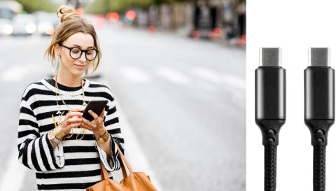 KABEL USB-C -> USB-C everActive CBB-2PD3 200cm PD 60W 3A KABEL USB-C -> USB-C everActive CBB-2PD3 200cm PD 60W 3A