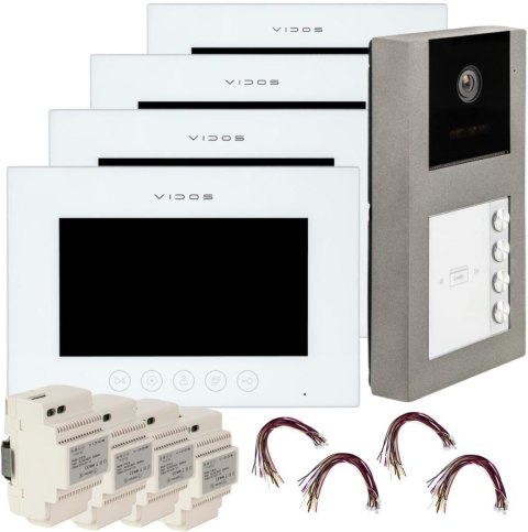 WIDEODOMOFON VIDOS 4xM11W-X/S11-4