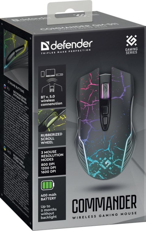 MYSZ DEFENDER GM-511 COMMANDER OPTIC BT 1600dpi 7P MYSZ DEFENDER GM-511 COMMANDER OPTIC BT 1600dpi 7P