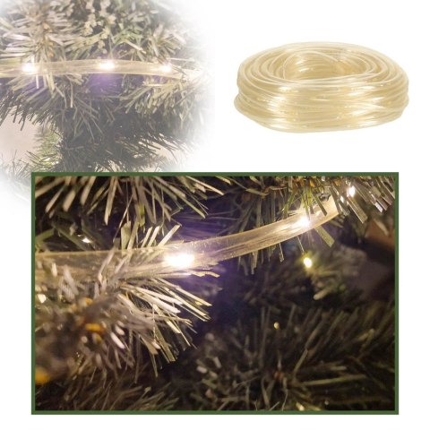 Lampki LED łańcuch sznur wąż 10m 100LED ciepły biały Lampki LED łańcuch sznur wąż 10m 100LED ciepły biały