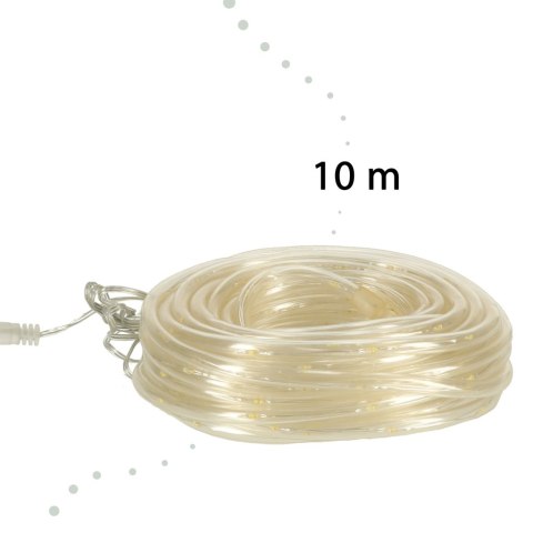 Lampki LED łańcuch sznur wąż 10m 100LED ciepły biały Lampki LED łańcuch sznur wąż 10m 100LED ciepły biały