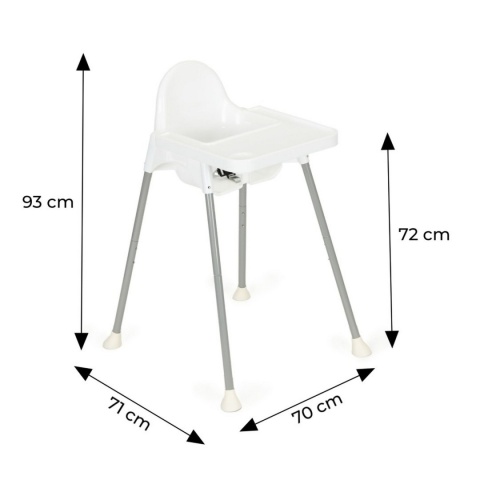 Fotelik krzesełko do karmienia 2w1 ECOTOYS biały Fotelik krzesełko do karmienia 2w1 ECOTOYS biały