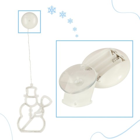 Lampki LED wisząca dekoracja świąteczna bałwanek 49cm 10 LED Lampki LED wisząca dekoracja świąteczna bałwanek 49cm 10 LED
