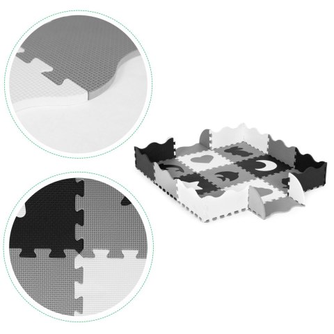 Mata piankowa z płotkiem puzzle suchy basen 25 elementów ECOTOYS Mata piankowa z płotkiem puzzle suchy basen 25 elementów ECOTOYS