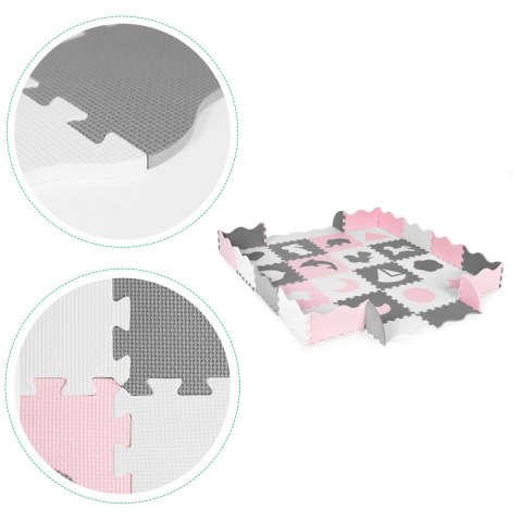 Mata piankowa z płotkiem puzzle suchy basen 36 elementów ECOTOYS Mata piankowa z płotkiem puzzle suchy basen 36 elementów ECOTOYS