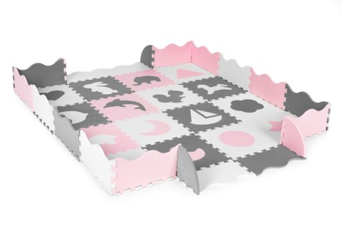 Mata piankowa z płotkiem puzzle suchy basen 36 elementów ECOTOYS Mata piankowa z płotkiem puzzle suchy basen 36 elementów ECOTOYS