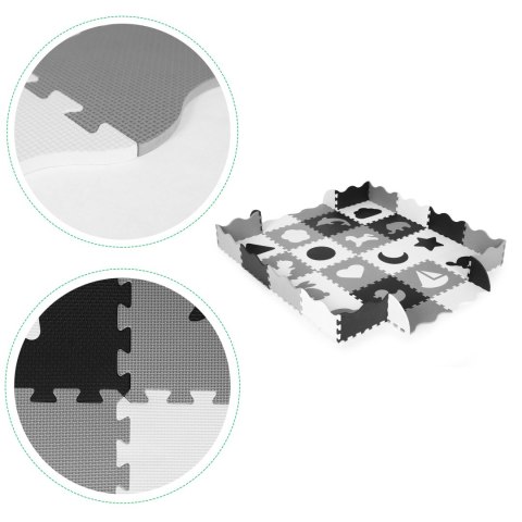 Mata piankowa z płotkiem puzzle suchy basen 36 elementów ECOTOYS Mata piankowa z płotkiem puzzle suchy basen 36 elementów ECOTOYS