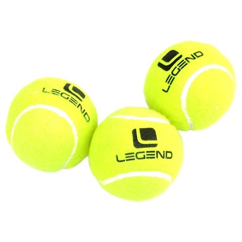 Piłka do tenisa ziemnego zielona 3 szt Legend