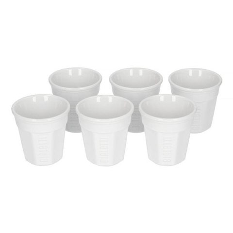 Bialetti zestaw 6 filiżanek do espresso biały Bialetti zestaw 6 filiżanek do espresso biały
