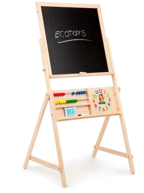Drewniana tablica edukacyjna dwustronna ECOTOYS Drewniana tablica edukacyjna dwustronna ECOTOYS