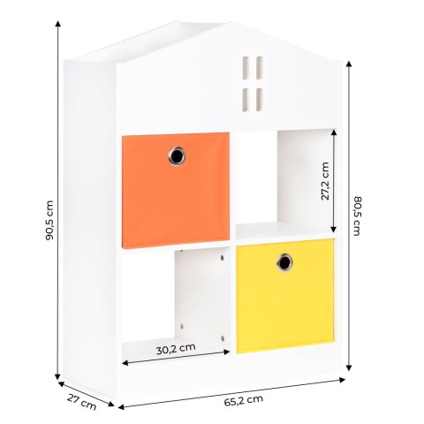 Regał szafka dziecięca domek dla dzieci przegrody organizer ECOTOYS Regał szafka dziecięca domek dla dzieci przegrody organizer ECOTOYS