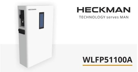 Naścienny magazyn energii 5,12 kWh Heckman WLFP51100A Naścienny magazyn energii 5,12 kWh Heckman WLFP51100A