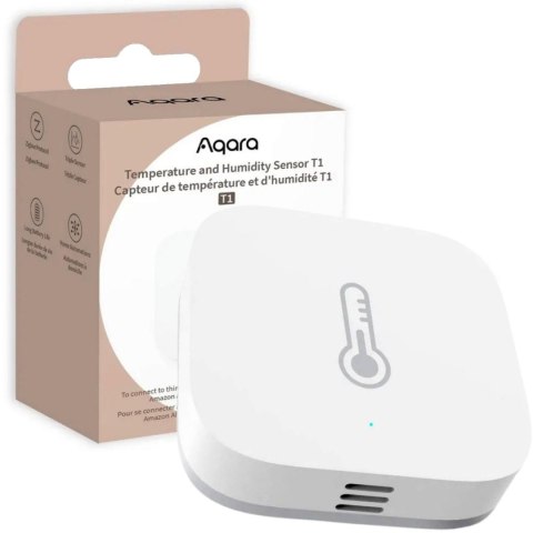 Aqara Temperature & Humidity Sensor T1 | Czujnik temperatury i wilgotności | Biały, TH-S02D Aqara Temperature & Humidity Sensor T1 | Czujnik temperatury i wilgotności | Biały, TH-S02D