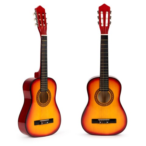 Gitara dla dzieci duża klasyczna drewniana 6 strun ECOTOYS Gitara dla dzieci duża klasyczna drewniana 6 strun ECOTOYS