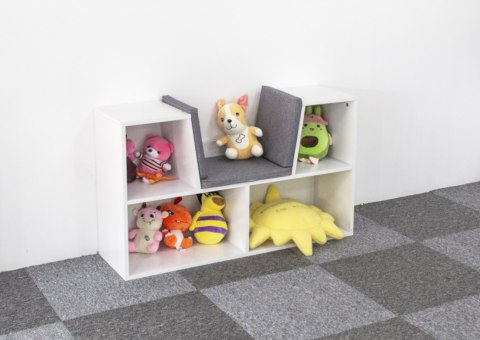 Szafka regał z siedziskiem ławka dla dzieci ECOTOYS Szafka regał z siedziskiem ławka dla dzieci ECOTOYS