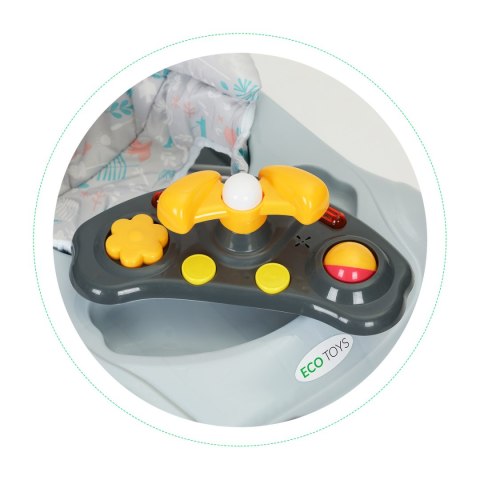 Chodzik dla dzieci jeździk panel multimedialny dźwięki led ECOTOYS Chodzik dla dzieci jeździk panel multimedialny dźwięki led ECOTOYS