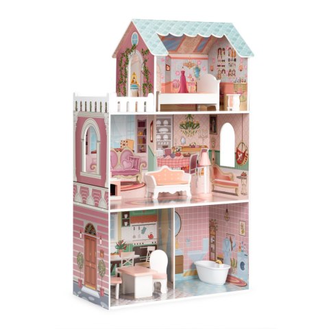 Duży domek dla lalek Barbie z kompletem mebelków ECOTOYS Duży domek dla lalek Barbie z kompletem mebelków ECOTOYS