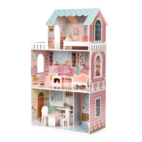 Duży domek dla lalek Barbie z kompletem mebelków ECOTOYS Duży domek dla lalek Barbie z kompletem mebelków ECOTOYS