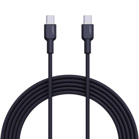 Kabel USB-C Aukey CB-NCC2 BK PD 60W, 1,8m, m/m Kabel USB-C Aukey CB-NCC2 BK PD 60W, 1,8m, m/m