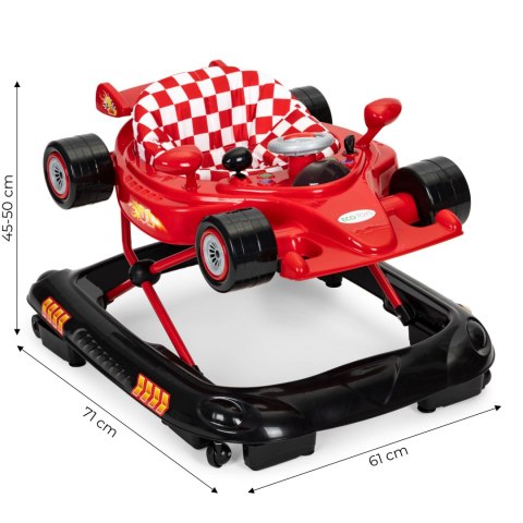 Chodzik dla dzieci Formuła 1 jeździk panel multimedialny dźwięki LED ECOTOYS Chodzik dla dzieci Formuła 1 jeździk panel multimedialny dźwięki LED ECOTOYS