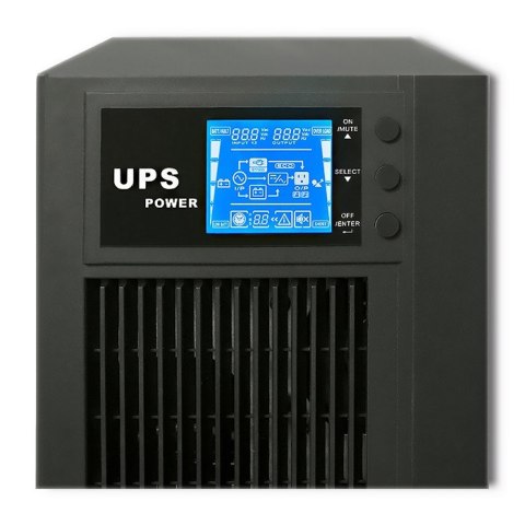Qoltec Zasilacz awaryjny UPS | On-line | Pure Sine Wave | 3kVA | 2.4kW | LCD | USB Qoltec Zasilacz awaryjny UPS | On-line | Pure Sine Wave | 3kVA | 2.4kW | LCD | USB