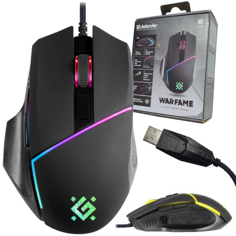 MYSZ DEFENDER GM-880L WARFAME OPTIC 12800dpi 8P RGB MYSZ DEFENDER GM-880L WARFAME OPTIC 12800dpi 8P RGB