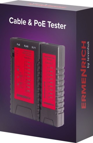 Tester przewodów i PoE Ermenrich NetGeeks NP10