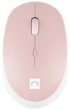 MYSZ NATEC HARRIER 2 BEZPRZEWODOWA 1600DPI BLUETOOTH 5.1 BIAŁO-RÓŻOWA