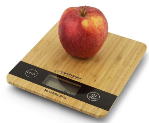 Waga kuchenna ESPERANZA Maks. waga 5000g Brązowy EKS005 Waga kuchenna ESPERANZA Maks. waga 5000g Brązowy EKS005