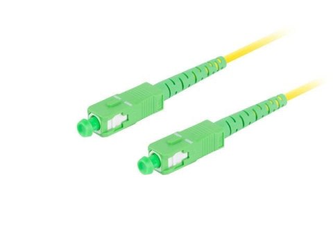 Patchcord światłowodowy Lanberg SM SC/APC-SC/APC SIMPLEX 3.0MM LSZH G657A1 0.5m żółty Patchcord światłowodowy Lanberg SM SC/APC-SC/APC SIMPLEX 3.0MM LSZH G657A1 0.5m żółty