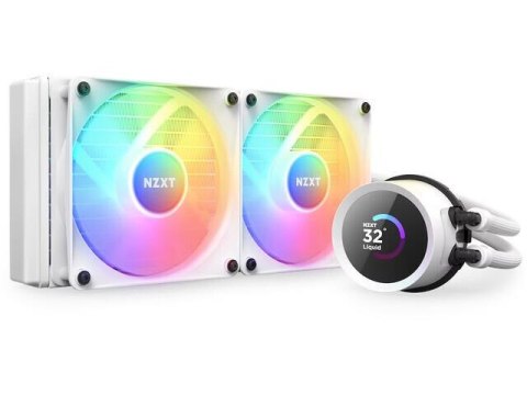 Chłodzenie wodne NZXT Kraken 240 RGB LCD białe Chłodzenie wodne NZXT Kraken 240 RGB LCD białe