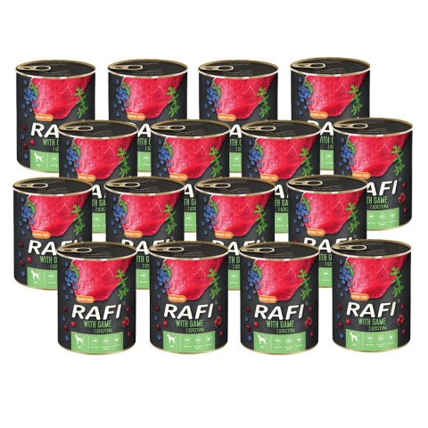 Rafi z dziczyzną, borówką i żurawiną 12 x 800 g Rafi z dziczyzną, borówką i żurawiną 12 x 800 g