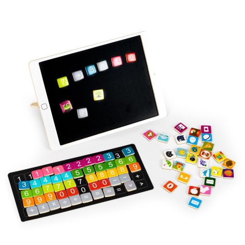 Drewniany tablet edukacyjny tablica magnetyczna ECOTOYS Drewniany tablet edukacyjny tablica magnetyczna ECOTOYS