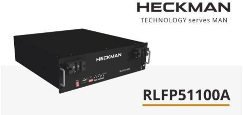 Magazyn energii 5,12 kWh Heckman RLFP51100A (Rack 3U) Magazyn energii 5,12 kWh Heckman RLFP51100A (Rack 3U)