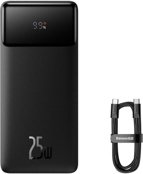 Powerbank Baseus Bipow Digital Display PPBD020301 20000mAh 25W PD QC 3.0 2x USB-A 1x USB-C + KABEL Powerbank Baseus Bipow Digital Display PPBD020301 20000mAh 25W PD QC 3.0 2x USB-A 1x USB-C + KABEL