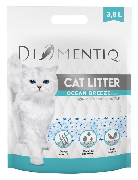 DIAMENTIQ Żwirek Ocean Breeze niezbrylający 3,8L DIAMENTIQ Żwirek Ocean Breeze niezbrylający 3,8L