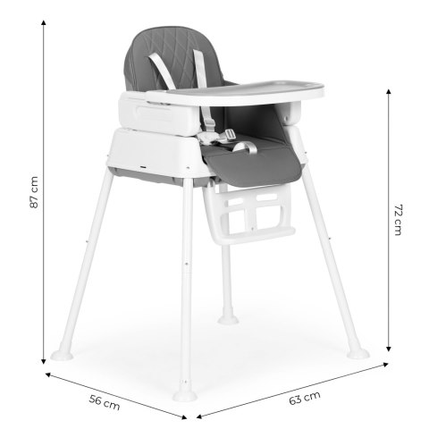 Fotelik krzesełko do karmienia dzieci 3w1 składany ECOTOYS Fotelik krzesełko do karmienia dzieci 3w1 składany ECOTOYS