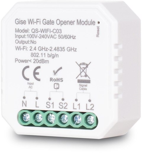 GISE SMART Gate module Moduł do sterowania bramą Tuya WiFi GEN 2 GISE SMART Gate module Moduł do sterowania bramą Tuya WiFi GEN 2