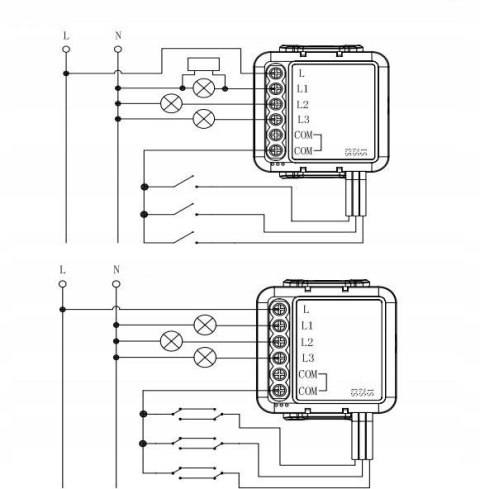 Moduł OXT mini 3 obwódy ZigBee bez N Tuya Moduł OXT mini 3 obwódy ZigBee bez N Tuya