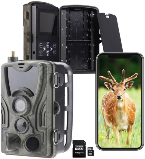 FOTOPUŁAPKA HC801M 2G 940NM + KARTA PAMIĘCI microSD GOODRAM CL10 32GB FOTOPUŁAPKA HC801M 2G 940NM + KARTA PAMIĘCI microSD GOODRAM CL10 32GB