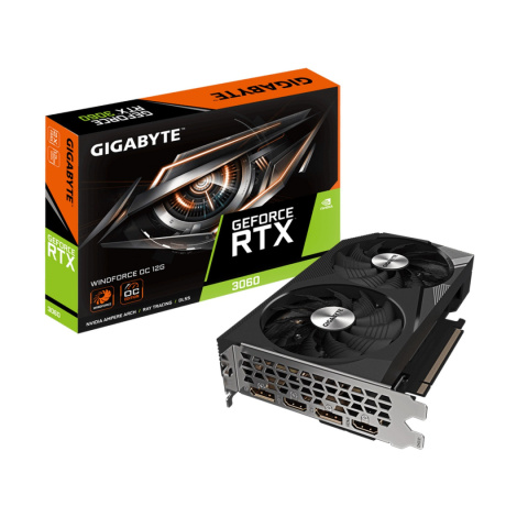 Karta graf. Gigabyte GeF RTX 3060 WINDFORCE OC 12G Karta graf. Gigabyte GeF RTX 3060 WINDFORCE OC 12G