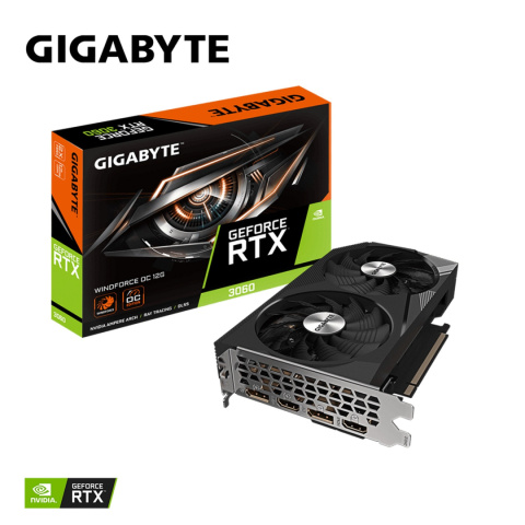 Karta graf. Gigabyte GeF RTX 3060 WINDFORCE OC 12G Karta graf. Gigabyte GeF RTX 3060 WINDFORCE OC 12G